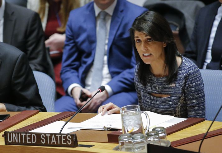 Nikki Haley, fasta­full­trúi Banda­ríkj­anna hjá Sam­einuðu þjóðunum, sagði eftir atkvæðagreiðsluna að niðurstaðan myndi hafa áhrif á fjárframlög.