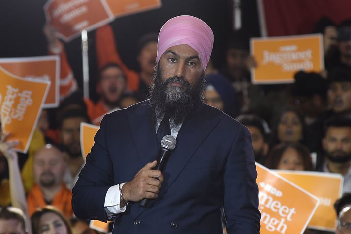 Jagmeet Singh er formaður nýja demókrataflokksins í Kanada.