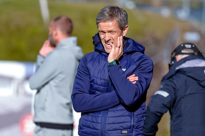 Arnar Grétarsson var sáttur með sína menn í dag. 