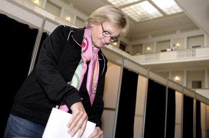 Pia Kjærsgaard er hætt sem formaður danska Þjóðarflokksins.