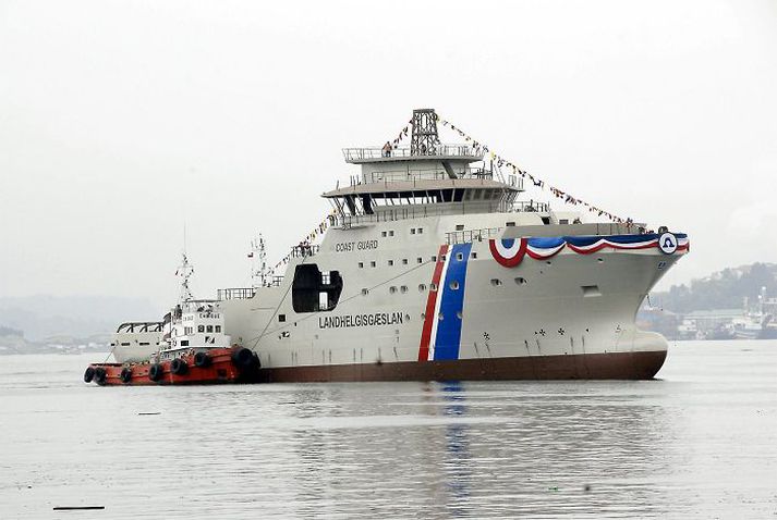 Varðskipið Þór var við æfingar á Grænlandshafi fyrr í þessum mánuði.