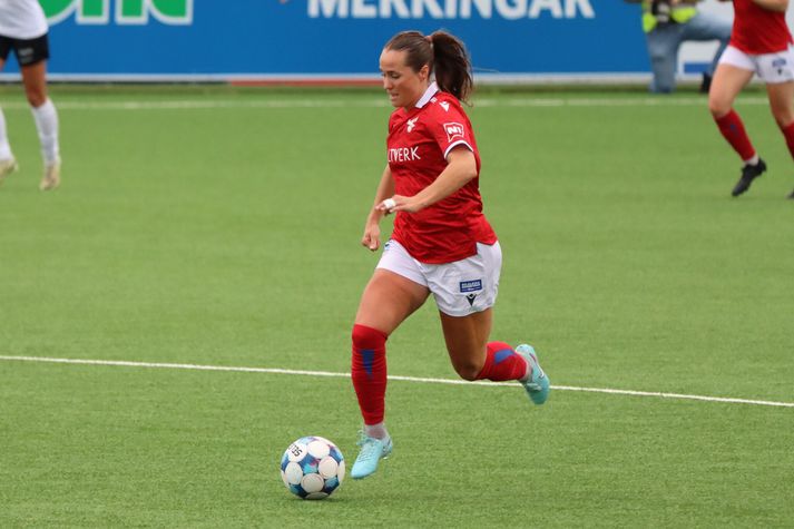 Fanndís Friðriksdóttir skoraði mark Valsliðsins í dag.