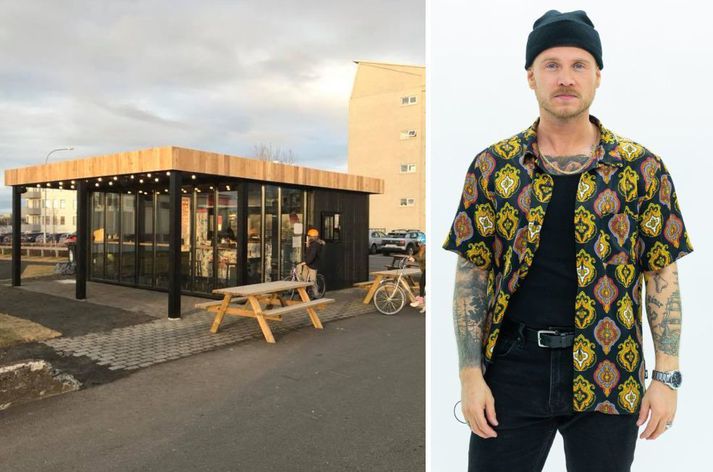 Emmsjé Gauti var á meðal þeirra sem kom að því að opna Hagavagninn.