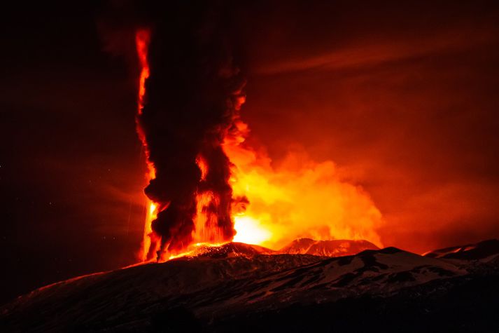 Etna er eitt virkasta eldfjall Evrópu