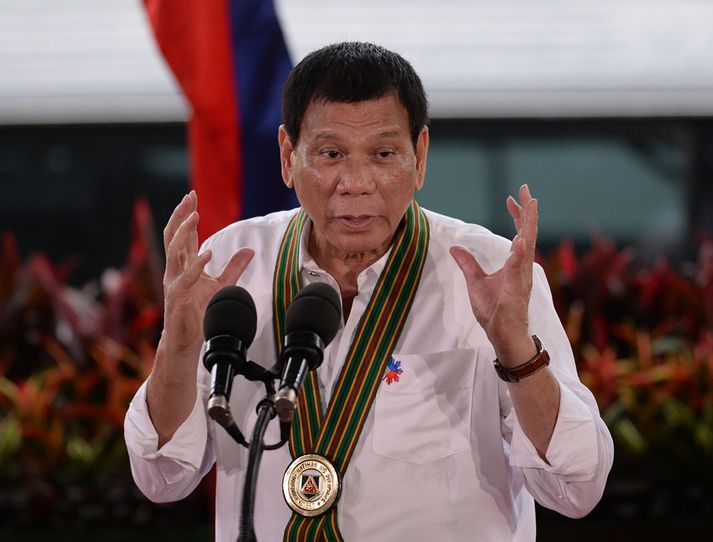 Duterte virðist ekki mjög hrifinn af utanríkisstefnu Bandaríkjanna.