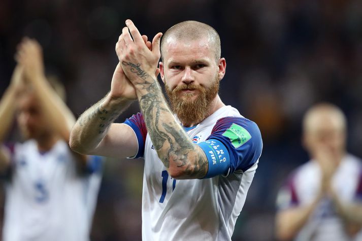 Aron Einar Gunnarsson, fyrirliði, var fjarverandi vegna meiðsla.