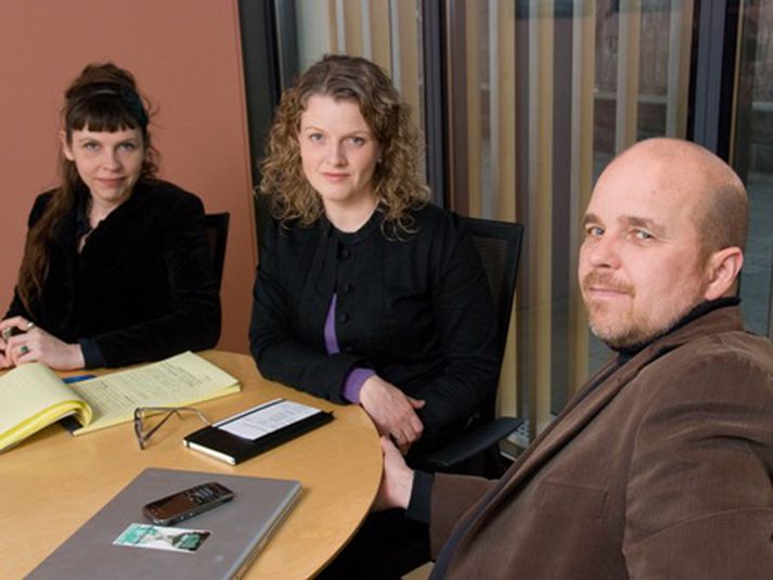Þingmenn Hreyfingarinnar. Birgitta, Margrét og Þór.