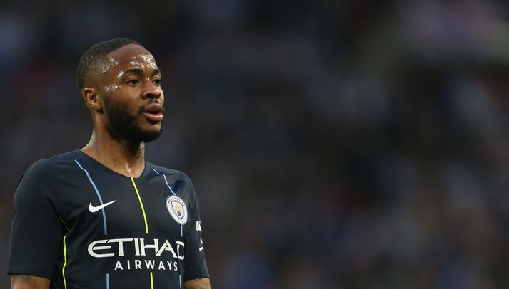 Sterling fyrir leik City gegn Fulham á dögunum.