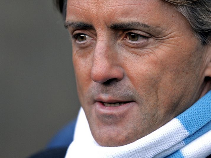Roberto Mancini, stjóri Manchester City.