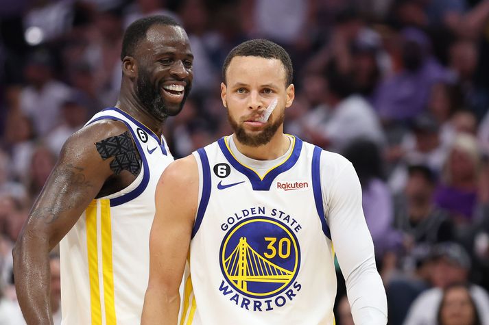 Draymond Green er ánægður með að vera með Stephen Curry í liði.