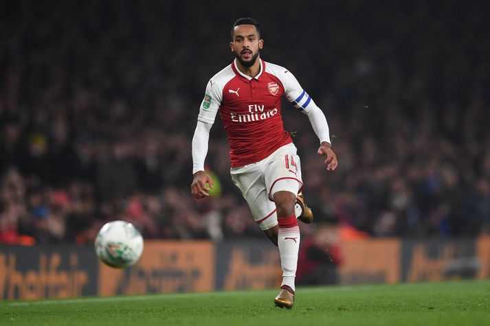 Theo Walcott á sprettinum.