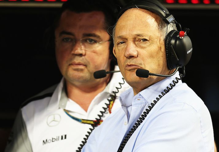 Eric Boullier og Ron Dennis.