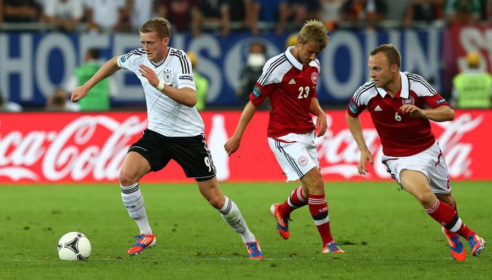 André Schürrle í leik með Þjóðverjum á EM í sumar.
