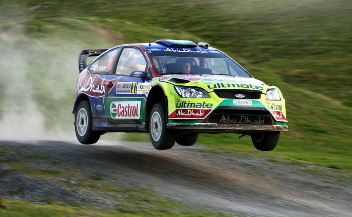 Jari Latvala á flugi á Ford Focus