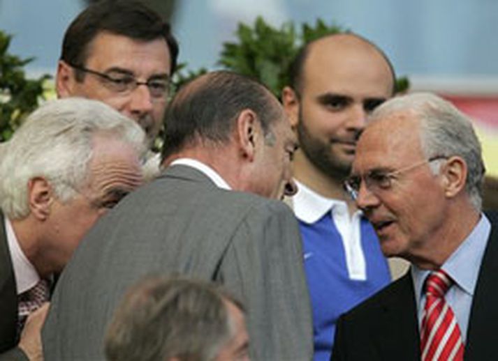 Jacques Chirac og Franz Beckenbauer