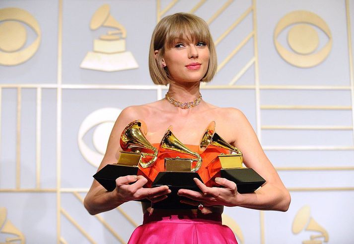 Taylor Swift sópaði að sér Grammy-verðlaunum á hátíðinni árið 2016.