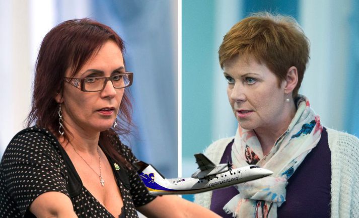 Bjarkey Olsen Gunnarsdóttir og Ólína Kjerúlf Þorvarðardóttir.