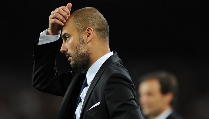 Pep Guardiola, þjálfari Barcelona.