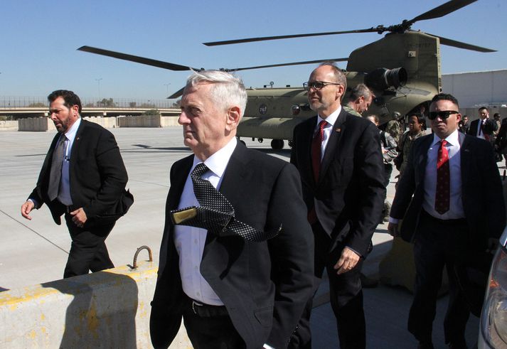 Jim Mattis, nýkominn til Baghdad.