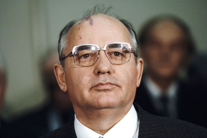 Míkhaíl Gorbatsjov var kjörinn aðalritari Kommúnistaflokksins í Sovétríkjunum árið 1985, þá 54 ára gamall.