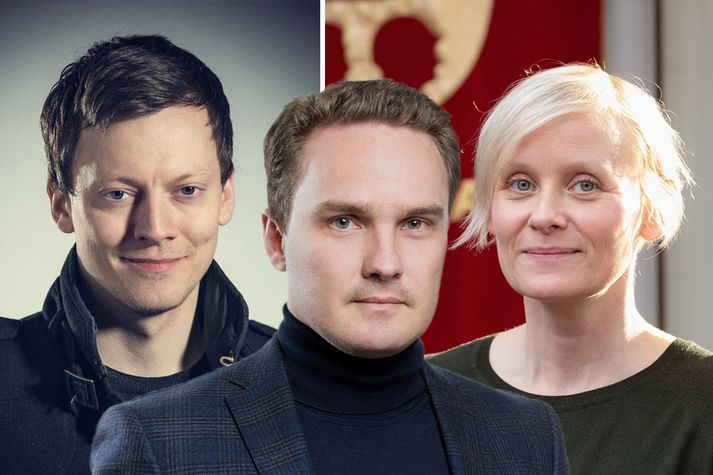 Jón Trausti Reynisson er annar tveggja ritstjóra Stundarinnar. Hörður Ægisson er ritstjóri Markaðarins og Sólveig Anna Jónsdóttir er formaður Eflingar.