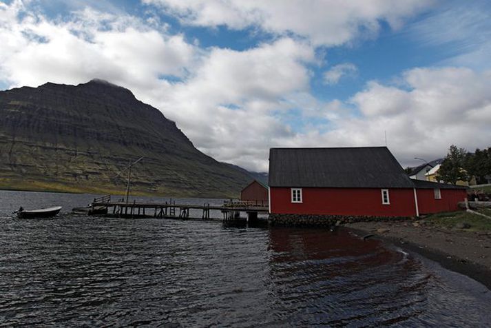 Frá Eskifirði, þar sem hitamet var slegið í gær.