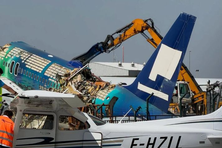 Hekla Aurora var ein þriggja 757-flugvéla sem Icelandair lét mála í sérlitum.
