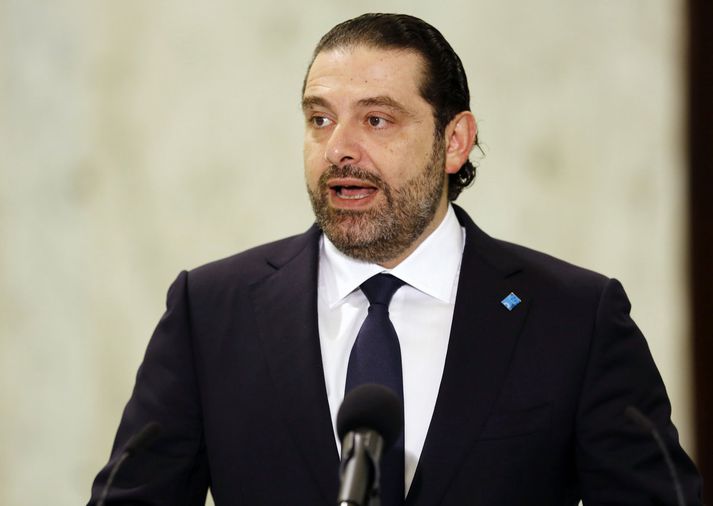 Saad al-Hariri, fráfarandi forsætisráðherra Líbanons.