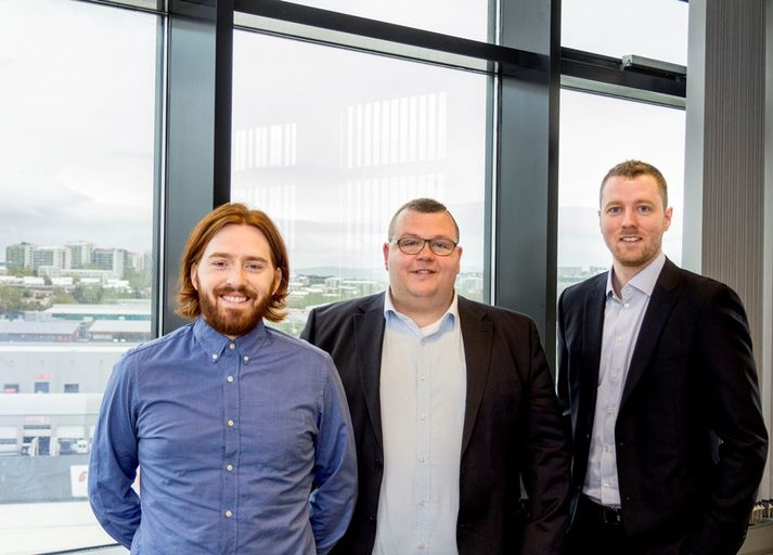 Þeir Rúnar Dór og Ingi Rafn eiga Stemmarann ásamt Deloitte og Pálma Ólafi sem er hér fyrir miðju.