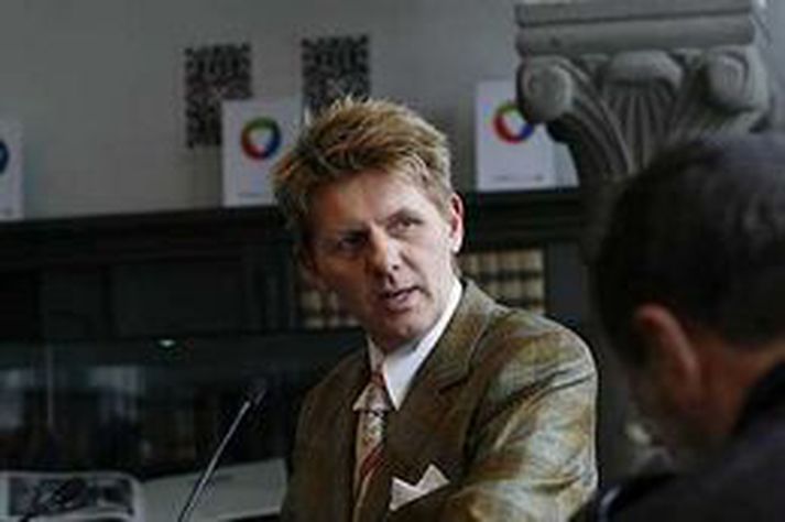 Jakob Frímann Magnússon, framkvæmdastjóri miðborgarinnar. Lofar að framkvæmdum við Skólavörðustíg verði lokið fyrir sumarlok.