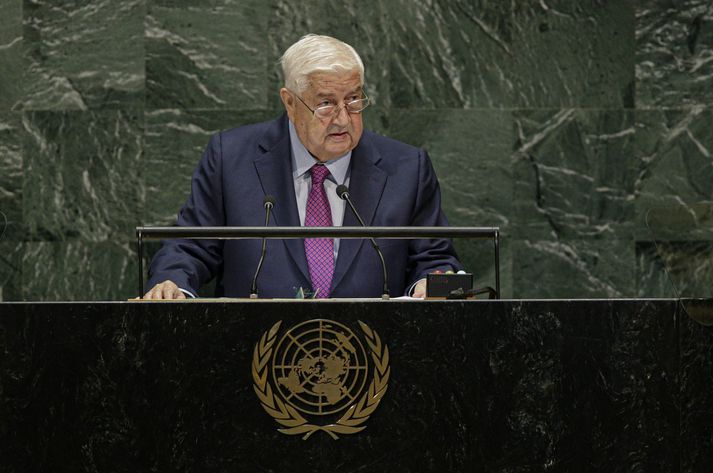 Walid al-Moallem, utanríkisráðherra Sýrlands.