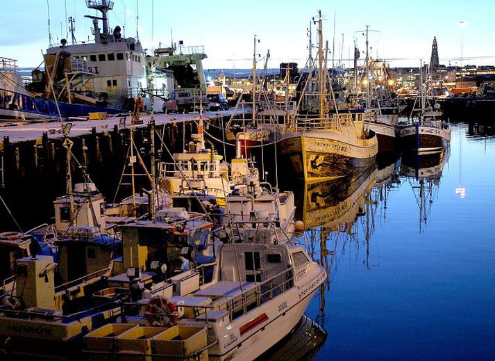 Frá hafnarbakkanum Deilt hefur verið um það að undanförnu hvort eðlilegt hafi verið að hætta að manna öryggisgæslu við kaupskip við höfnina í Reykjavík.