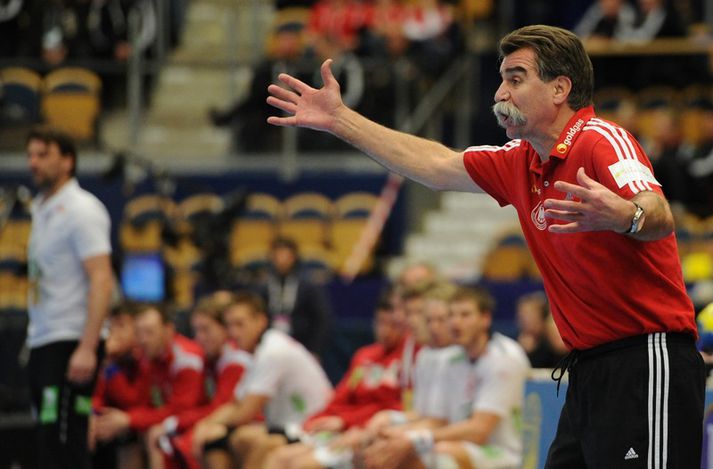 Heiner Brand þjálfari Þjóðverja.