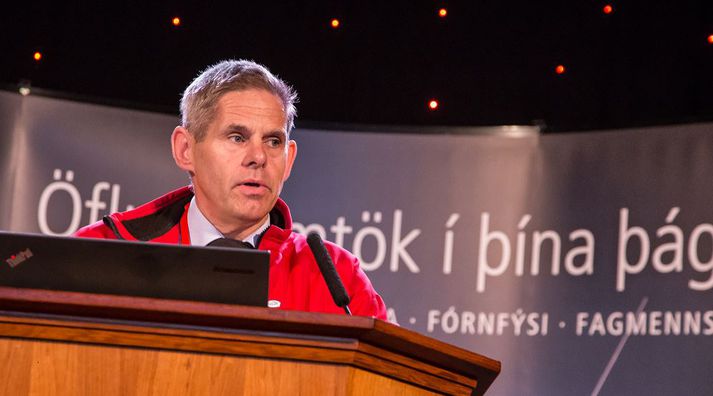 Smári Sigurðsson er félagi í björgunarsveitinni á Akureyri.