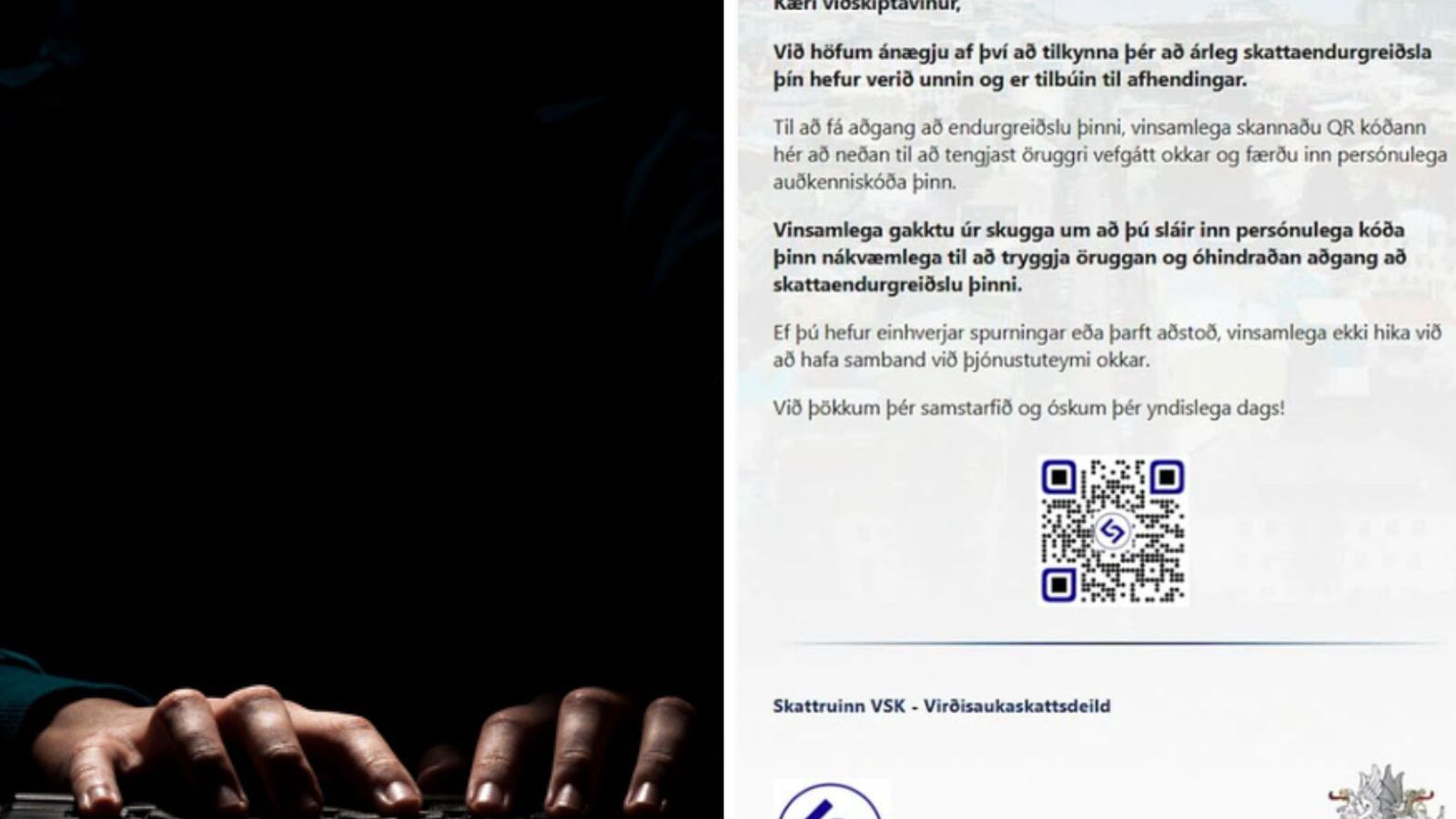 Lög­regla fylgdist með netsvikum í raun­tíma