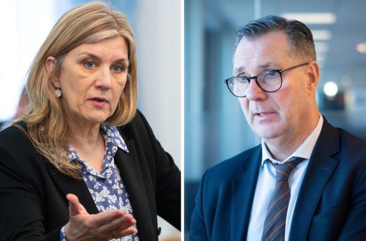 Hanna Katrín Friðriksson og Willum Þór Þórsson ræddu skrifræðið á Alþingi í gær.