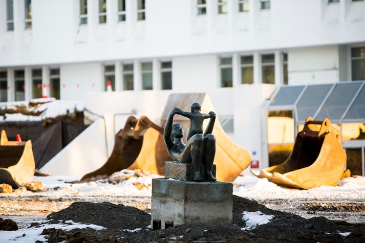 Aðalinngangur Barnaspítala Hringsins verður aðalinngangur kvennadeilda á lokunartímanum.