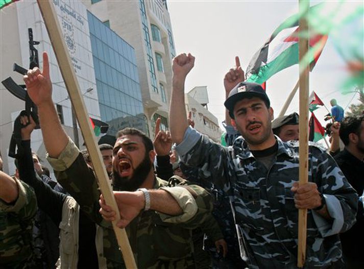 Öryggissveitarmenn í Gaza-borg