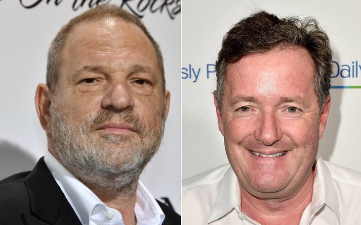 Piers Morgan heimsótti Weinstein á meðferðarstofnun þar sem hann sækir sér meðferð við kynlífsfíkn.