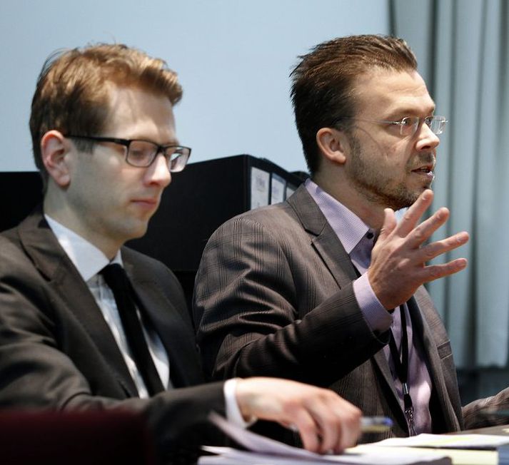 Sérfræðingarnir Hafsteinn Þór Hauksson og Páll Þórhallsson gerðu grein fyrir athugasemdum sérfræðingahóps um drög að stjórnarskrá á fundi stjórnskipunar- og eftirlitsnefndar á þriðjudag.