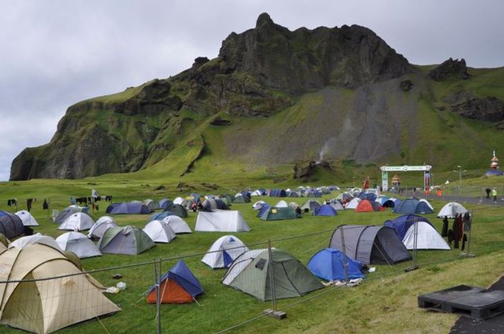 Herjólfsdalur í Vestmannaeyjum. Þar er töluvert mikils nikótíns neytt yfir verslunarmannahelgina.