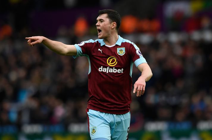 Keane í leik með Burnley.