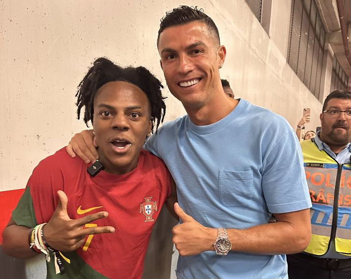 IShowSpeed er mikill aðdáandi Cristianos Ronaldo.