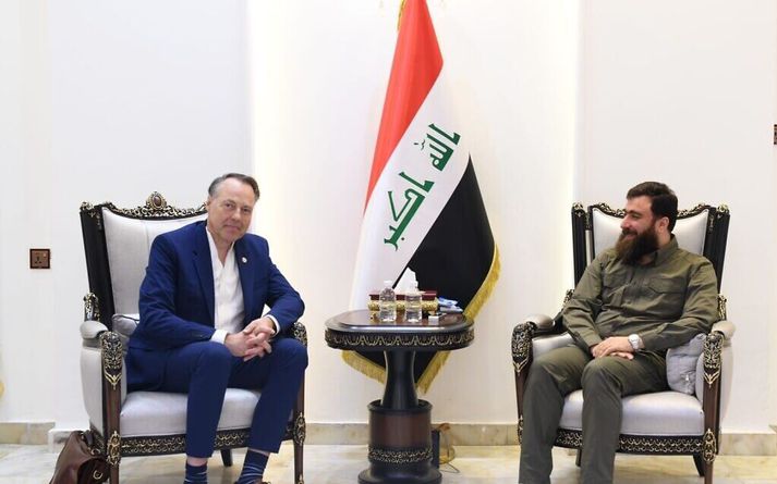 Birgir á fundi þann 3. maí síðastliðinn í Baghdad með Rayan al-Kildani, leiðtoga Babýlón-hreyfingarinnar í Írak. 