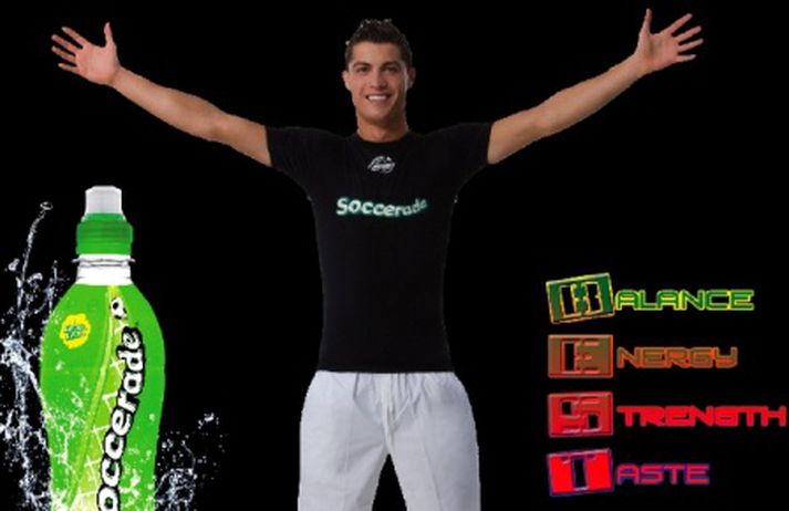 Ronaldo er andlit Soccerade og umboðsskrifstofa hans er á meðal hluthafa í félaginu.