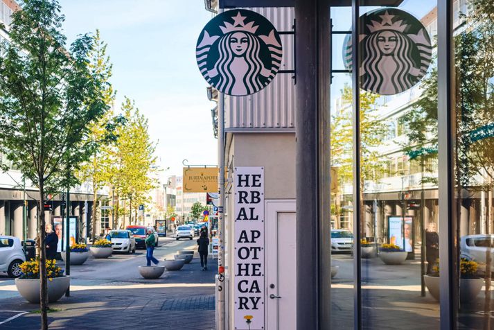 Annað kaffihús Starbucks í Reykjavík verður á Laugavegi.