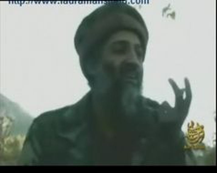 Úr myndbandi með Osama bin Laden sem sett var á Netið í júlímánuði síðastliðnum.