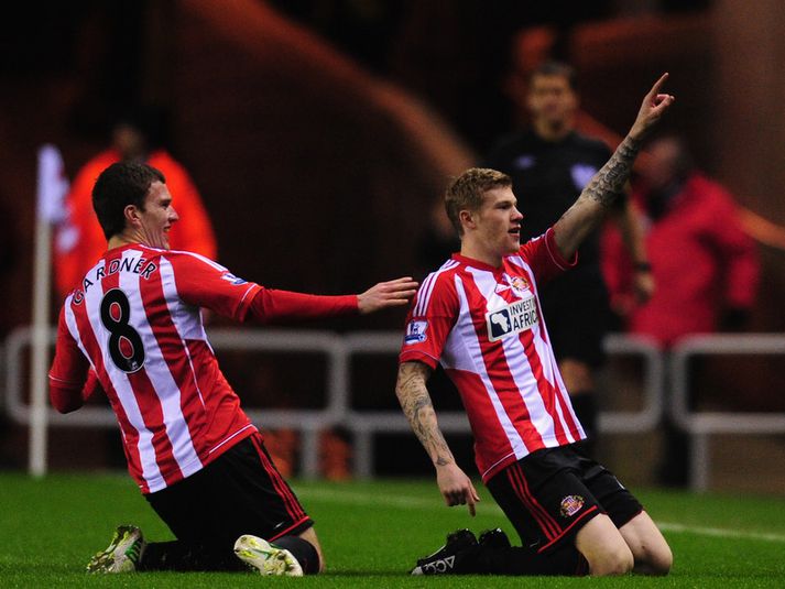 James McClean fagnar marki sínu í kvöld.