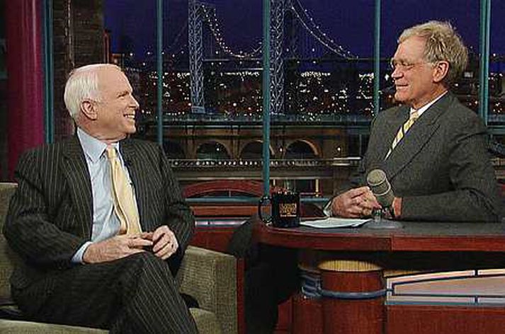 John McCain hjá Letterman.