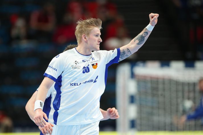 Elvar Ásgeirsson átti frábæran leik í danska handboltanum í kvöld.